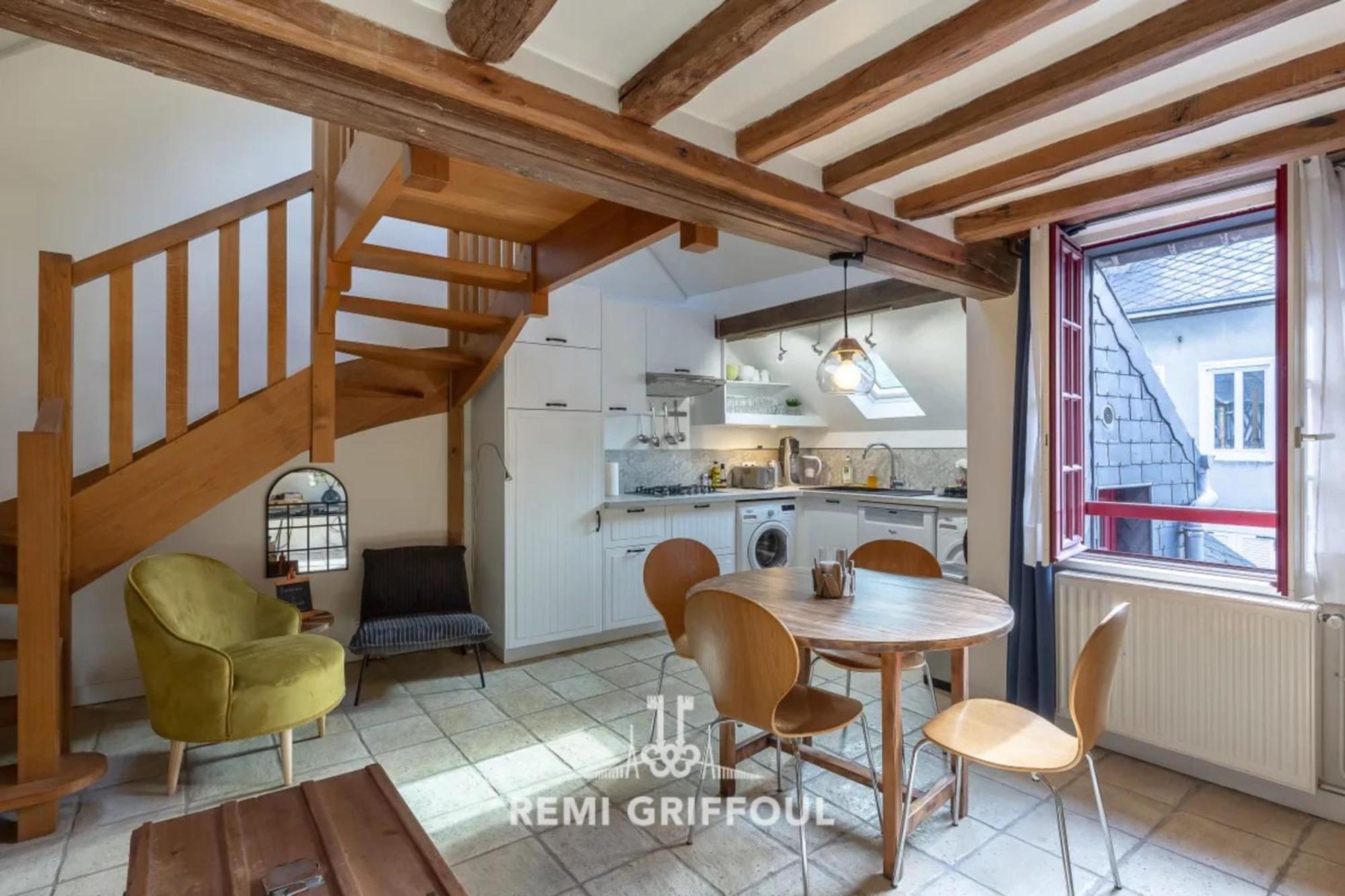 L'Escalier D'H - Duplex 3 In The City Center - Normand Charm - Family Stay Honfleur Eksteriør billede